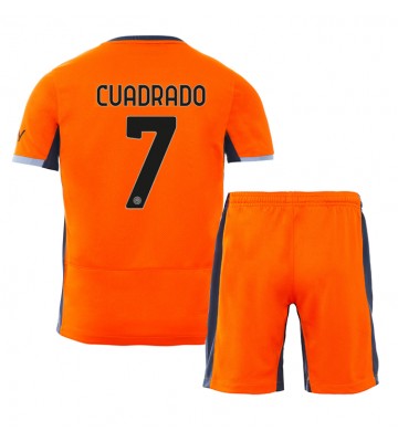 Inter Milan Juan Cuadrado #7 Kolmas Pelipaita Lasten 2023-24 Lyhyet Hihat (+ Lyhyet housut)