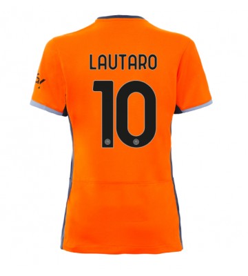 Inter Milan Lautaro Martinez #10 Kolmaspaita Naisten 2023-24 Lyhyet Hihat