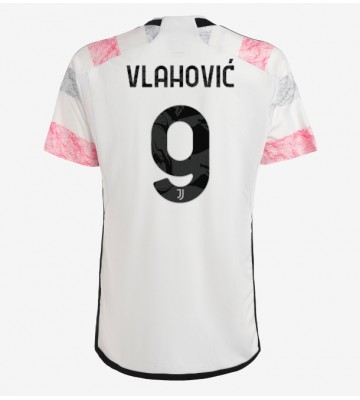 Juventus Dusan Vlahovic #9 Vieraspaita 2023-24 Lyhyet Hihat