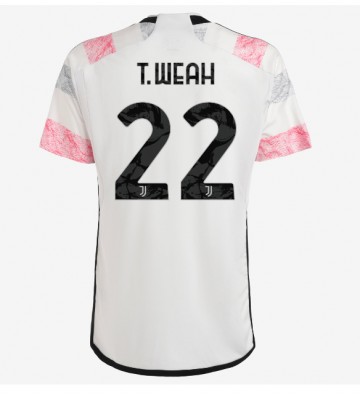 Juventus Timothy Weah #22 Vieraspaita 2023-24 Lyhyet Hihat