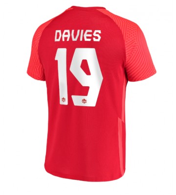 Kanada Alphonso Davies #19 Kotipaita EM-Kisat 2020 Lyhyet Hihat