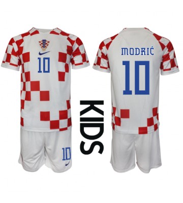 Kroatia Luka Modric #10 Koti Pelipaita Lasten EM-Kisat 2020 Lyhyet Hihat (+ Lyhyet housut)