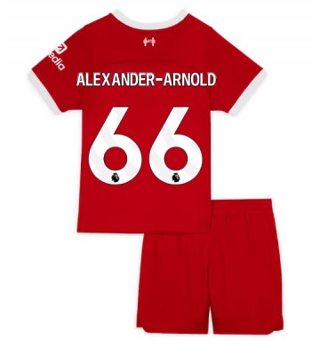 Liverpool Alexander-Arnold #66 Koti Pelipaita Lasten 2023-24 Lyhyet Hihat (+ Lyhyet housut)