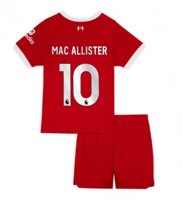 Liverpool Alexis Mac Allister #10 Koti Pelipaita Lasten 2023-24 Lyhyet Hihat (+ Lyhyet housut)