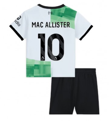 Liverpool Alexis Mac Allister #10 Vieras Pelipaita Lasten 2023-24 Lyhyet Hihat (+ Lyhyet housut)