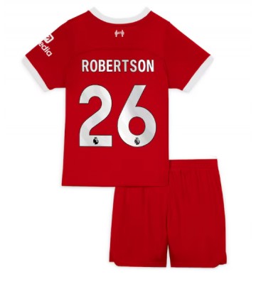 Liverpool Andrew Robertson #26 Koti Pelipaita Lasten 2023-24 Lyhyet Hihat (+ Lyhyet housut)