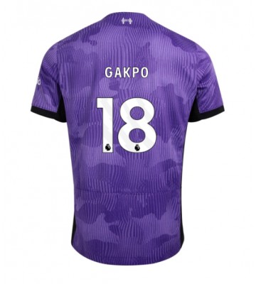 Liverpool Cody Gakpo #18 Kolmaspaita 2023-24 Lyhyet Hihat