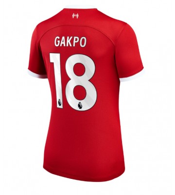 Liverpool Cody Gakpo #18 Kotipaita Naisten 2023-24 Lyhyet Hihat