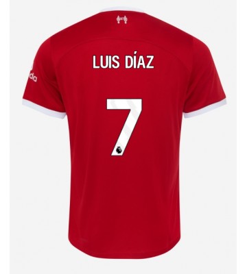 Liverpool Luis Diaz #7 Kotipaita 2023-24 Lyhyet Hihat