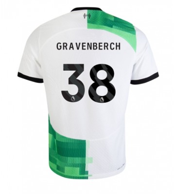 Liverpool Ryan Gravenberch #38 Vieraspaita 2023-24 Lyhyet Hihat