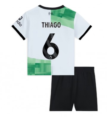 Liverpool Thiago Alcantara #6 Vieras Pelipaita Lasten 2023-24 Lyhyet Hihat (+ Lyhyet housut)