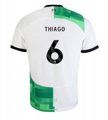 Liverpool Thiago Alcantara #6 Vieraspaita 2023-24 Lyhyet Hihat