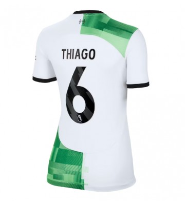 Liverpool Thiago Alcantara #6 Vieraspaita Naisten 2023-24 Lyhyet Hihat