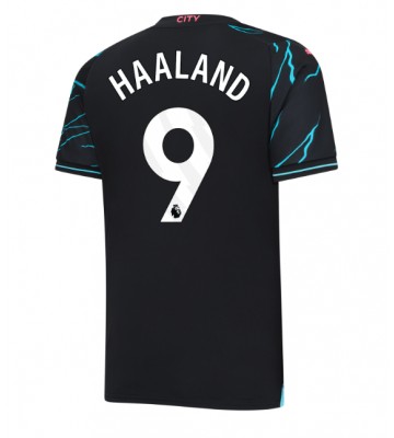 Manchester City Erling Haaland #9 Kolmaspaita 2023-24 Lyhyet Hihat