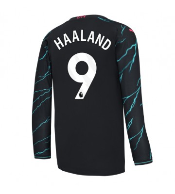 Manchester City Erling Haaland #9 Kolmaspaita 2023-24 Pitkät Hihat