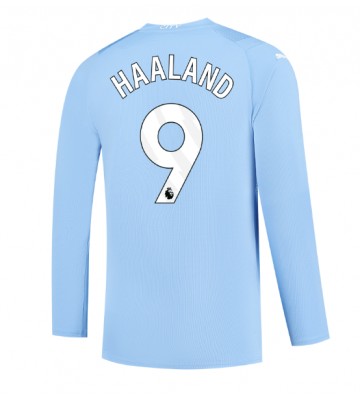 Manchester City Erling Haaland #9 Kotipaita 2023-24 Pitkät Hihat