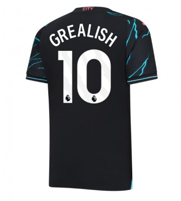 Manchester City Jack Grealish #10 Kolmaspaita 2023-24 Lyhyet Hihat
