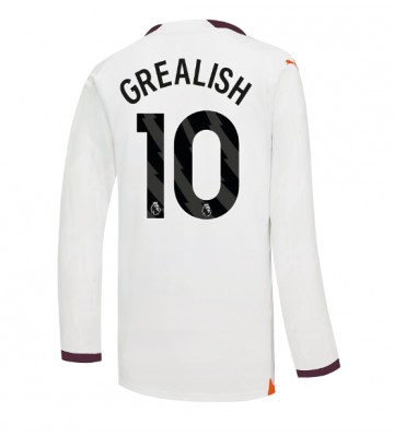 Manchester City Jack Grealish #10 Vieraspaita 2023-24 Pitkät Hihat