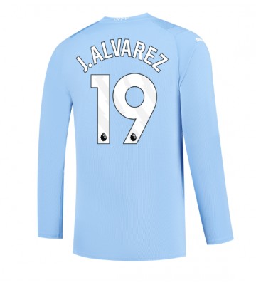 Manchester City Julian Alvarez #19 Kotipaita 2023-24 Pitkät Hihat