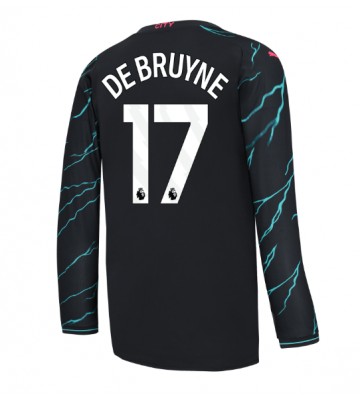 Manchester City Kevin De Bruyne #17 Kolmaspaita 2023-24 Pitkät Hihat