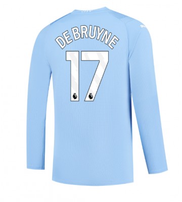 Manchester City Kevin De Bruyne #17 Kotipaita 2023-24 Pitkät Hihat