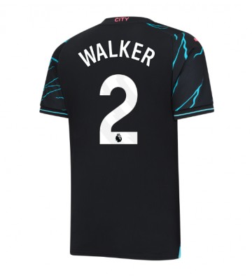 Manchester City Kyle Walker #2 Kolmaspaita 2023-24 Lyhyet Hihat