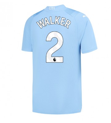 Manchester City Kyle Walker #2 Kotipaita 2023-24 Lyhyet Hihat