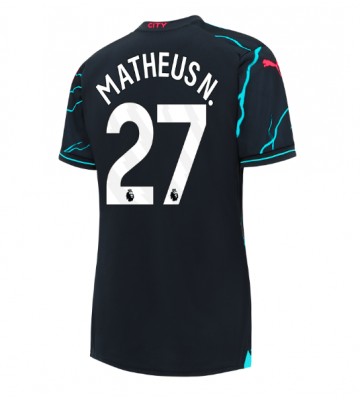 Manchester City Matheus Nunes #27 Kolmaspaita Naisten 2023-24 Lyhyet Hihat