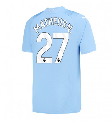 Manchester City Matheus Nunes #27 Kotipaita 2023-24 Lyhyet Hihat