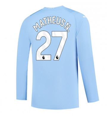 Manchester City Matheus Nunes #27 Kotipaita 2023-24 Pitkät Hihat