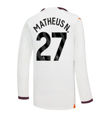 Manchester City Matheus Nunes #27 Vieraspaita 2023-24 Pitkät Hihat
