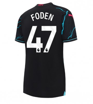 Manchester City Phil Foden #47 Kolmaspaita Naisten 2023-24 Lyhyet Hihat