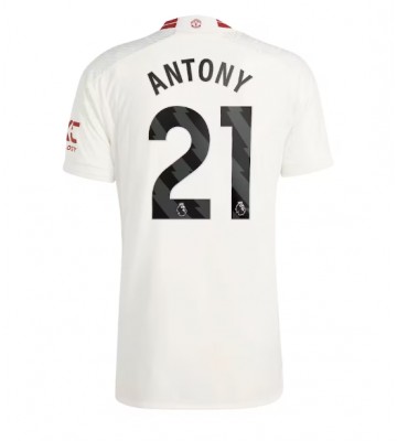 Manchester United Antony #21 Kolmaspaita 2023-24 Lyhyet Hihat