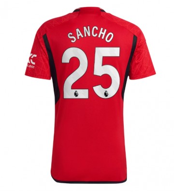 Manchester United Jadon Sancho #25 Kotipaita 2023-24 Lyhyet Hihat