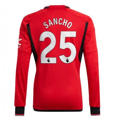 Manchester United Jadon Sancho #25 Kotipaita 2023-24 Pitkät Hihat