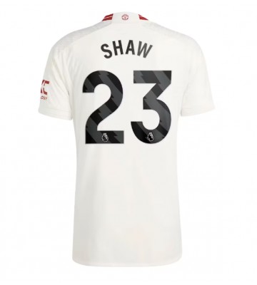 Manchester United Luke Shaw #23 Kolmaspaita 2023-24 Lyhyet Hihat