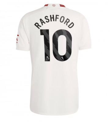 Manchester United Marcus Rashford #10 Kolmaspaita 2023-24 Lyhyet Hihat