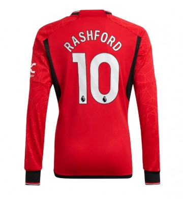 Manchester United Marcus Rashford #10 Kotipaita 2023-24 Pitkät Hihat