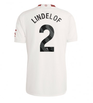 Manchester United Victor Lindelof #2 Kolmaspaita 2023-24 Lyhyet Hihat