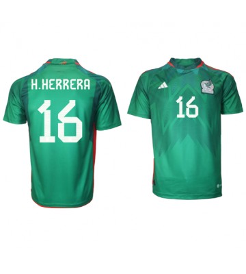 Meksiko Hector Herrera #16 Kotipaita EM-Kisat 2020 Lyhyet Hihat