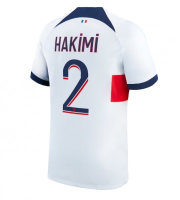 Paris Saint-Germain Achraf Hakimi #2 Vieraspaita 2023-24 Lyhyet Hihat