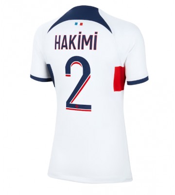 Paris Saint-Germain Achraf Hakimi #2 Vieraspaita Naisten 2023-24 Lyhyet Hihat