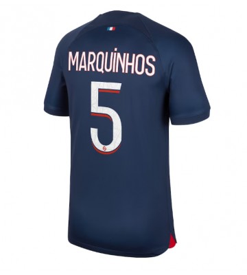 Paris Saint-Germain Marquinhos #5 Kotipaita 2023-24 Lyhyet Hihat