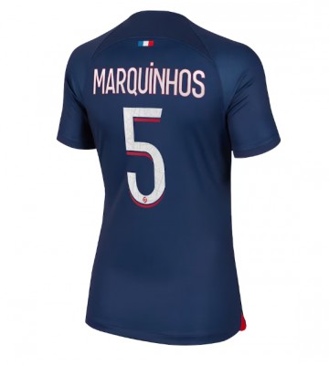 Paris Saint-Germain Marquinhos #5 Kotipaita Naisten 2023-24 Lyhyet Hihat