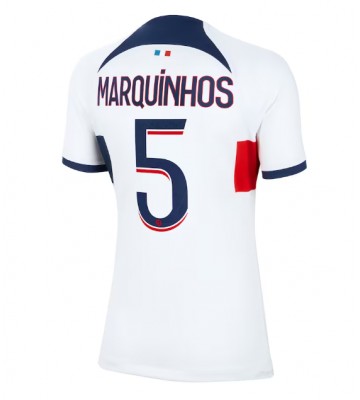 Paris Saint-Germain Marquinhos #5 Vieraspaita Naisten 2023-24 Lyhyet Hihat