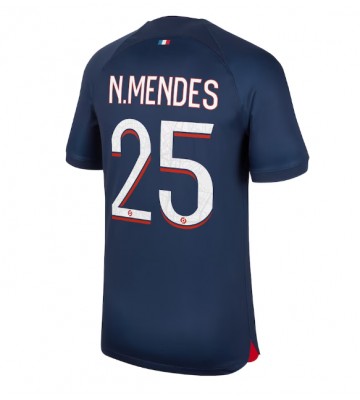 Paris Saint-Germain Nuno Mendes #25 Kotipaita 2023-24 Lyhyet Hihat