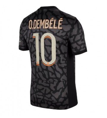 Paris Saint-Germain Ousmane Dembele #10 Kolmaspaita 2023-24 Lyhyet Hihat