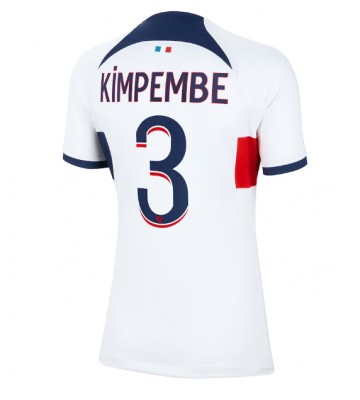 Paris Saint-Germain Presnel Kimpembe #3 Vieraspaita Naisten 2023-24 Lyhyet Hihat