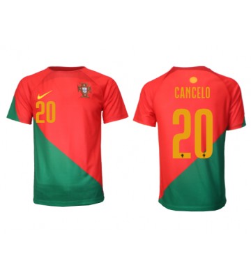 Portugali Joao Cancelo #20 Kotipaita EM-Kisat 2020 Lyhyet Hihat