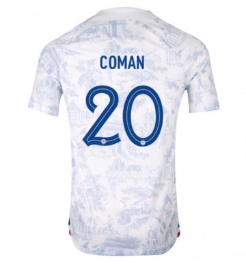 Ranska Kingsley Coman #20 Vieraspaita EM-Kisat 2020 Lyhyet Hihat